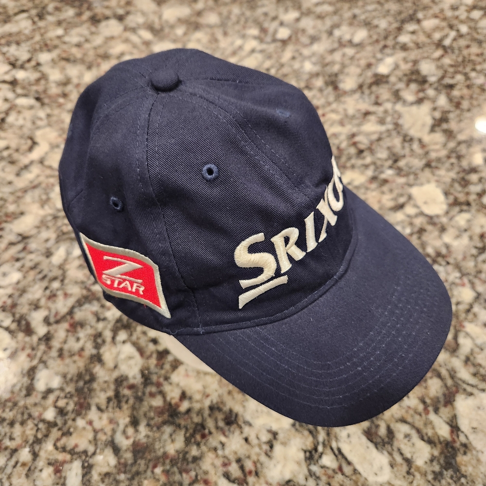 Srixon Hat Cap Strap Back Mens Blue White Cleveland Golf Z-Star Embroidered NWOT